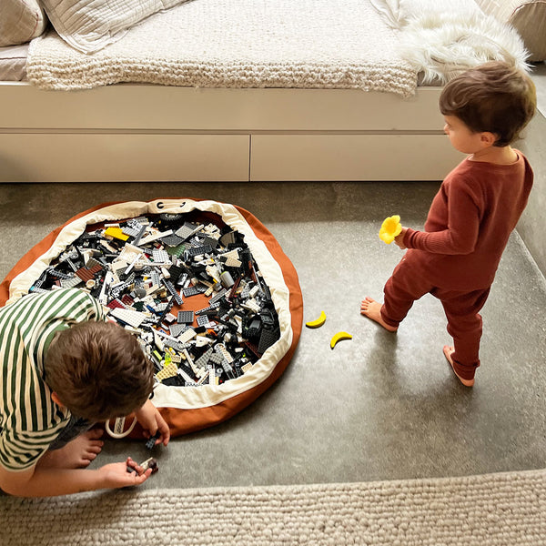 Lego storage bag play mat sale